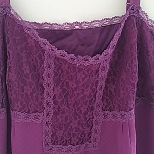 Apostrophe purple  lace camisole size 22w